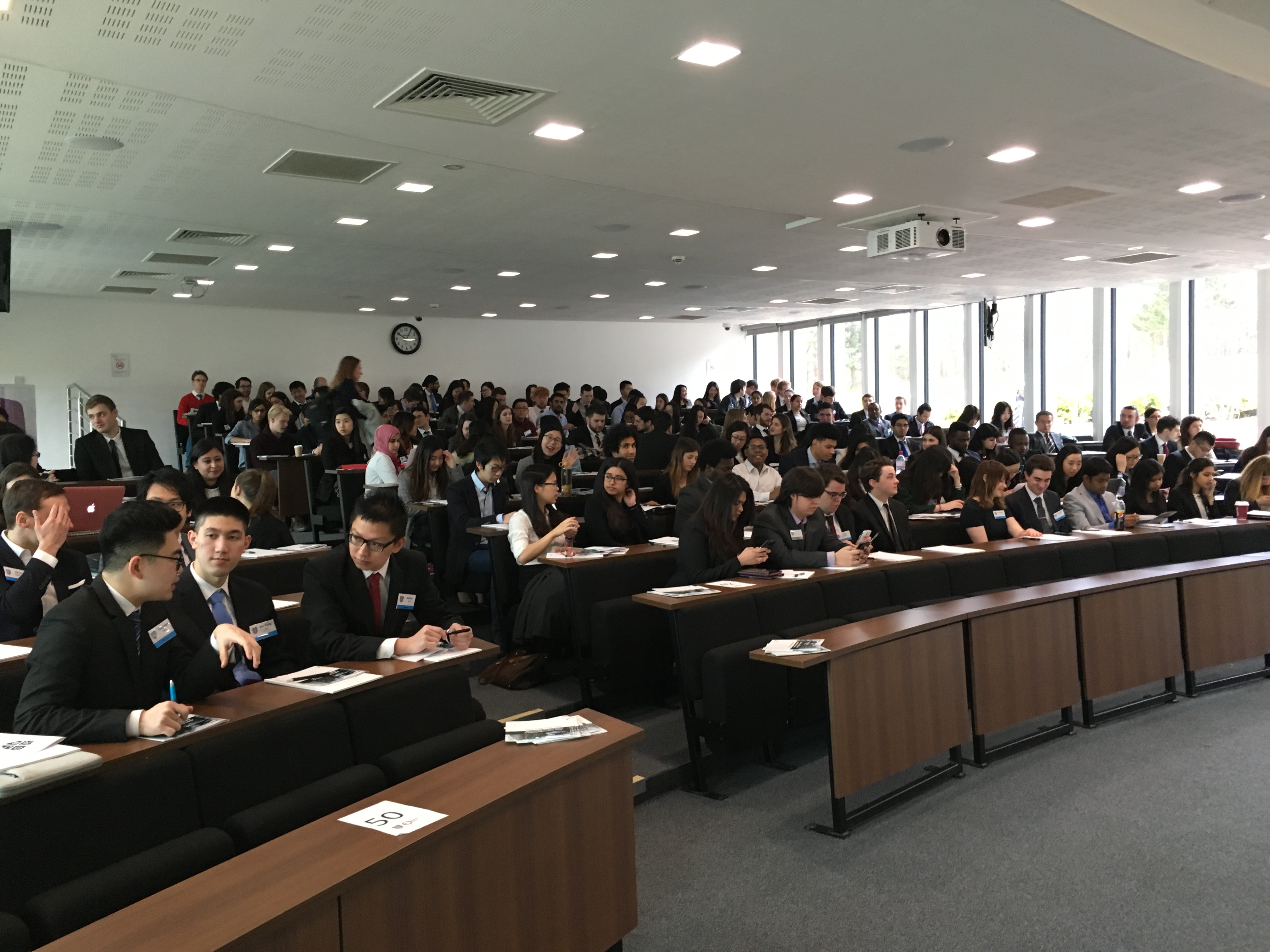 Here we go: delegates awaiting their first task