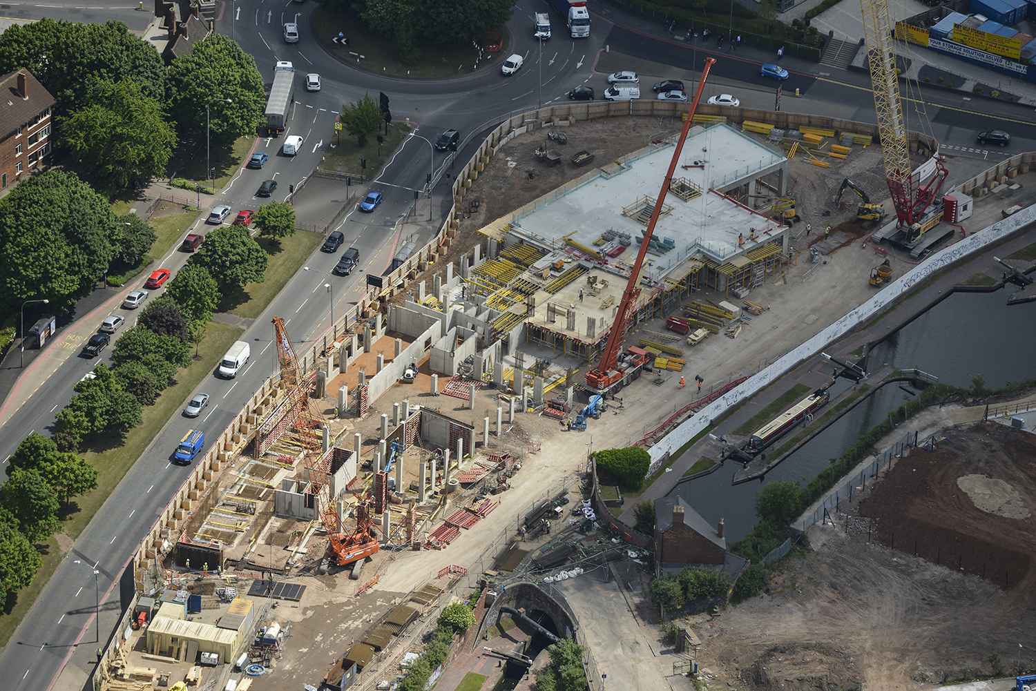 Stunning Ariel Photos Of Progress At East Side Locks, Birmingham 