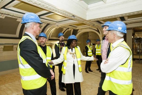 Newsletter from contractor at former Southwark Town Hall including visit by Mayor of Southwark