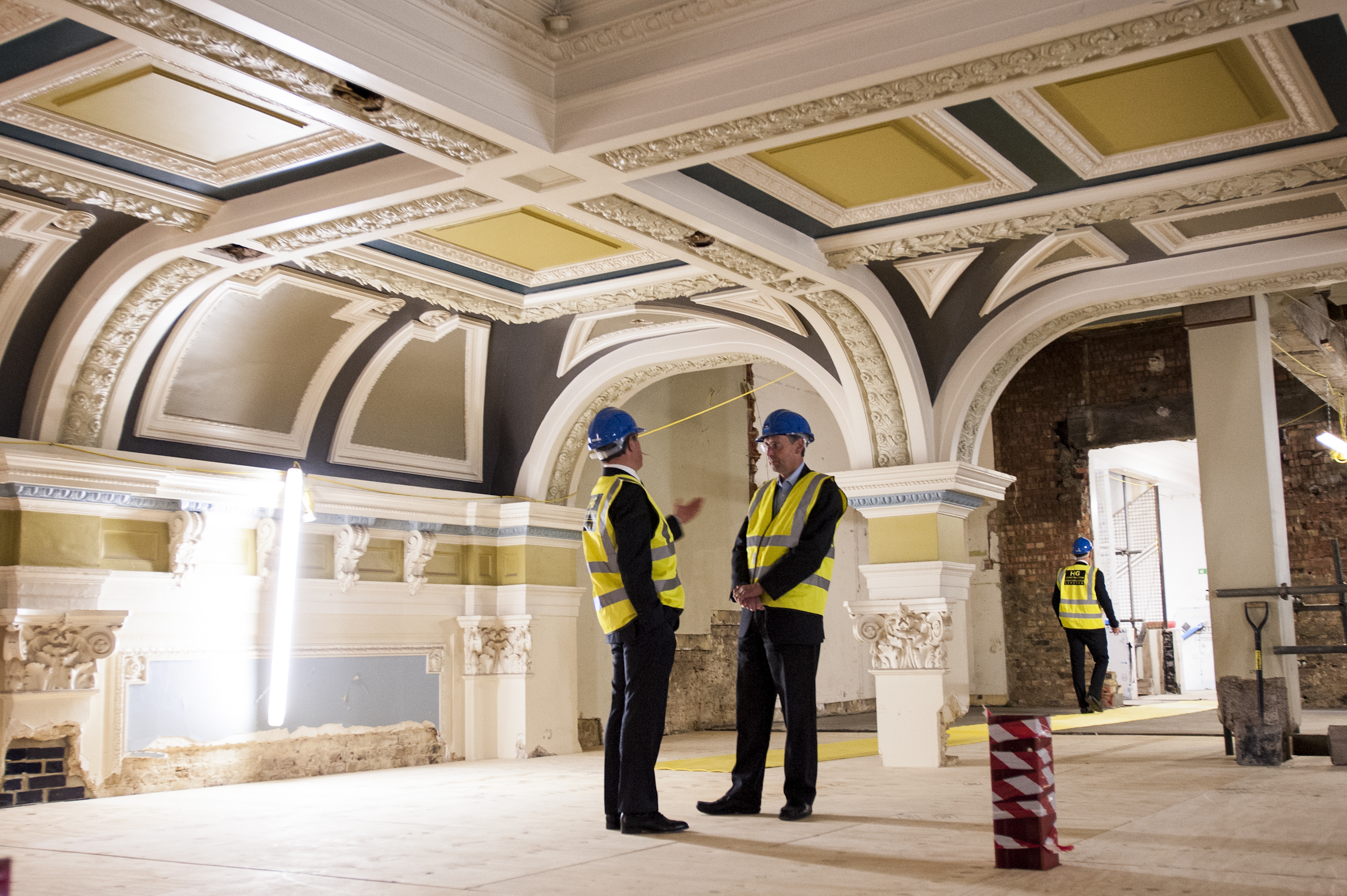 Photographs at an event showcasing the redevelopment of the former Town Hall on Peckham Road, Southwark, into student accommodation, Thursday 15th October 2015