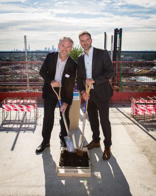 Photos of wonderful “Topping Out” celebration at Aspire Point, Three Mills West, Stratford