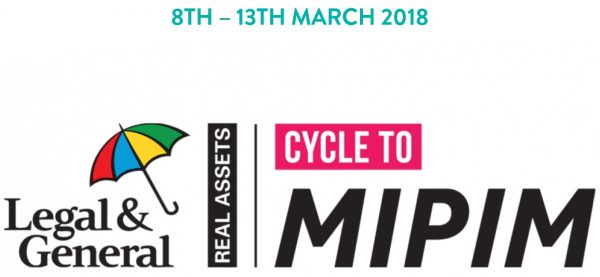 Alumno proud to be a sponsor of L&G cycle to MIPIM