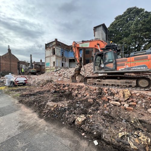 Demolition begins at Dogpool Lane
