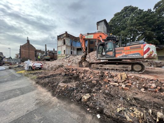 Demolition begins at Dogpool Lane
