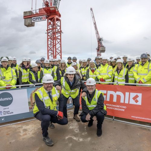 Topping Out celebration at Whitelock Street, Leeds with Alumno, GMI and Heitman